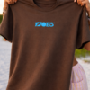 Bruin oversized t-shirt met FJOES logo
